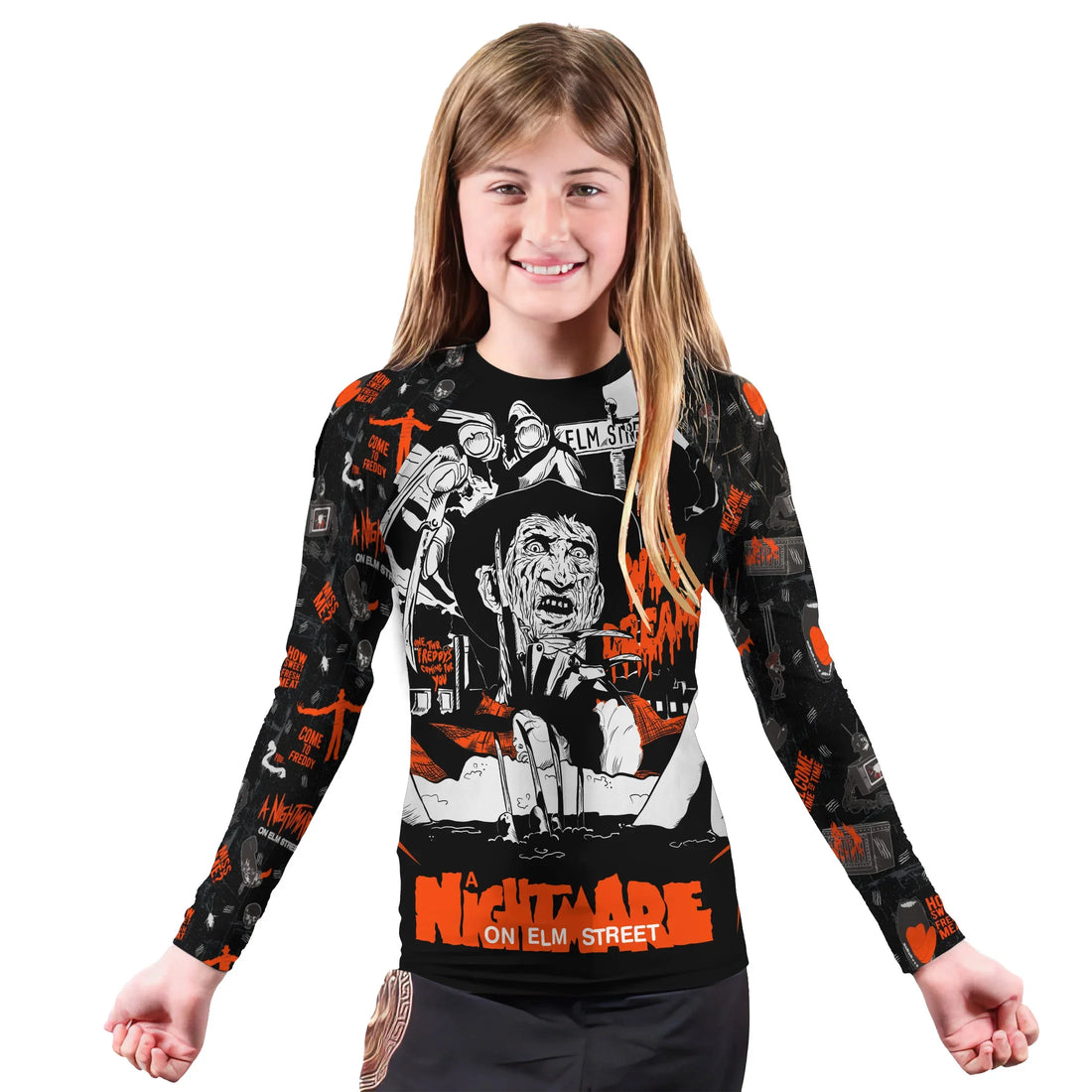 A Nightmare on Elm Street Kids Rash Guard