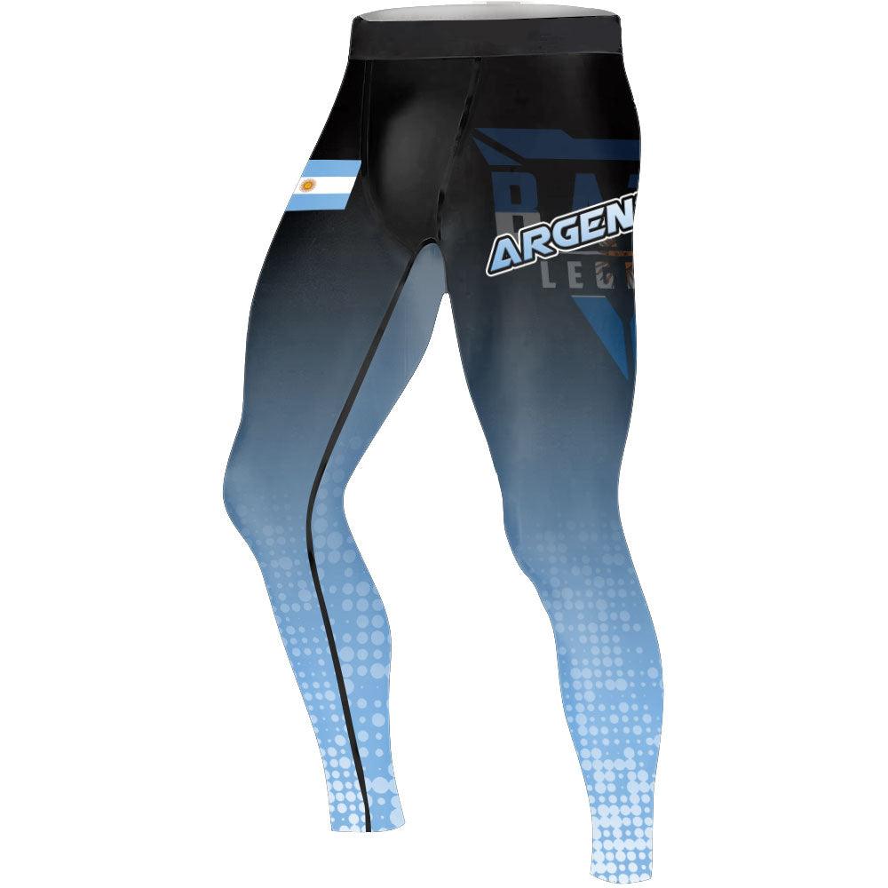 Argentina Halftone Men's Compression Leggings
