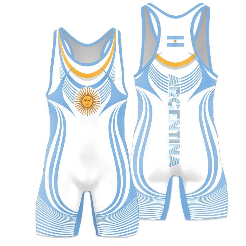 Argentina Olympic Wrestling Singlet