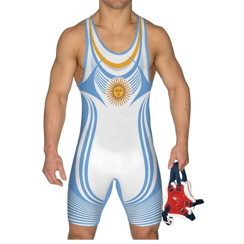 Argentina Olympic Wrestling Singlet