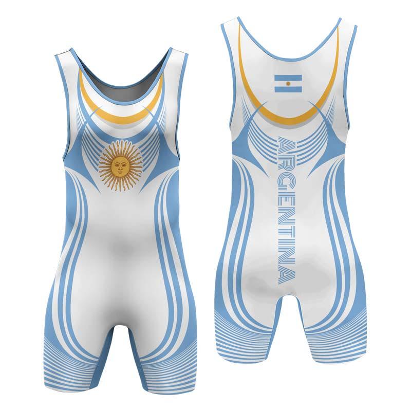 Argentina Olympic Wrestling Singlet