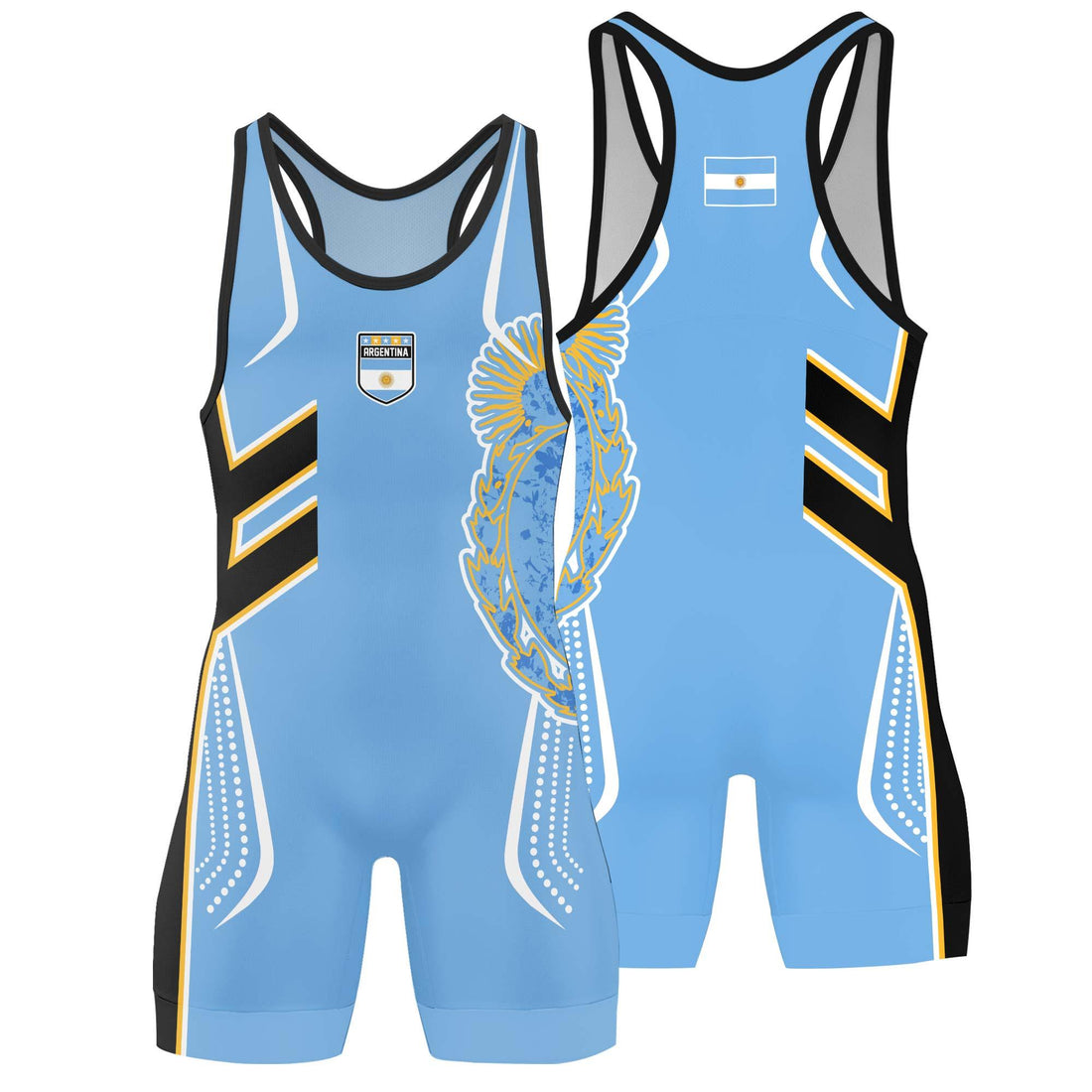 Argentina Sublimated Wrestling Singlet