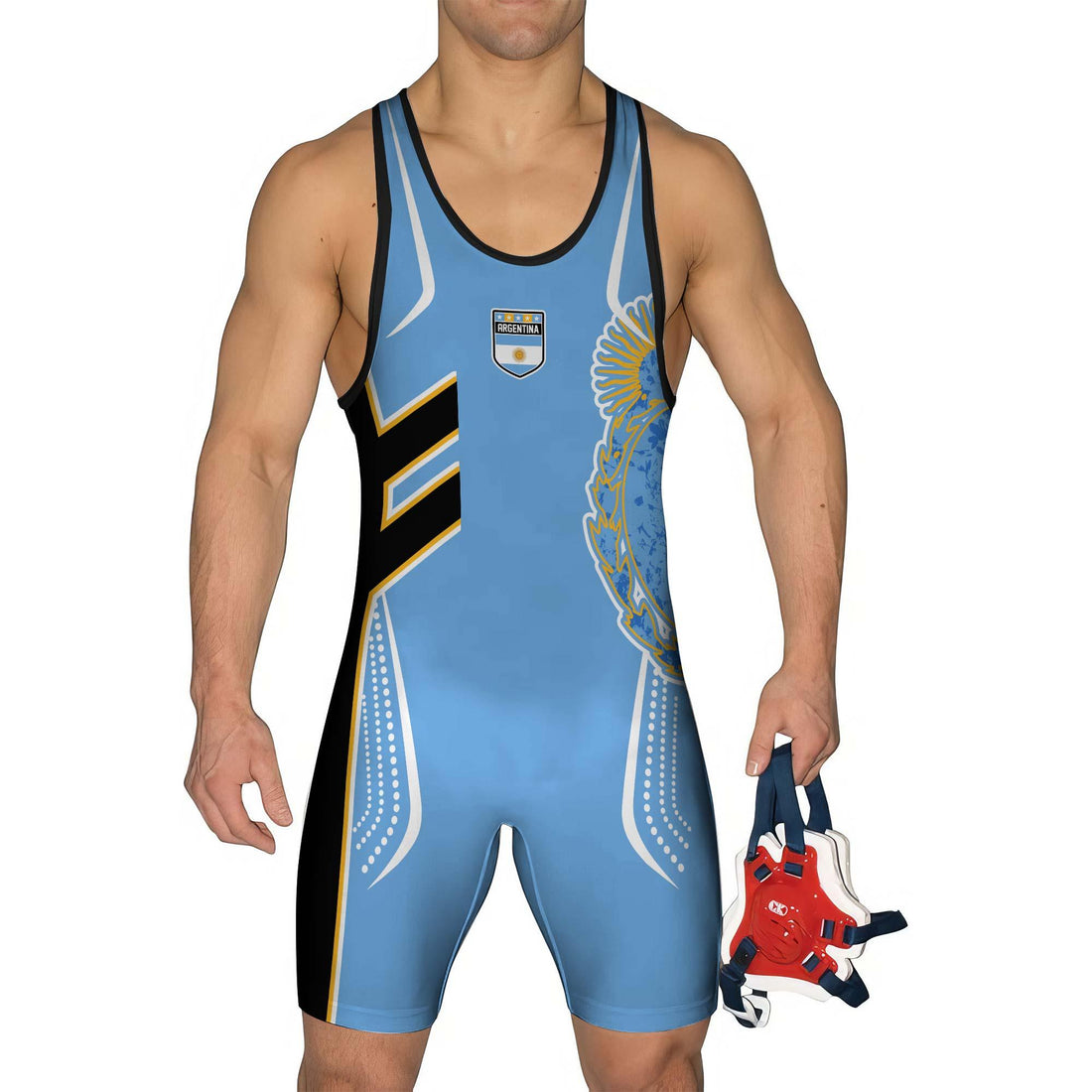 Argentina Sublimated Wrestling Singlet