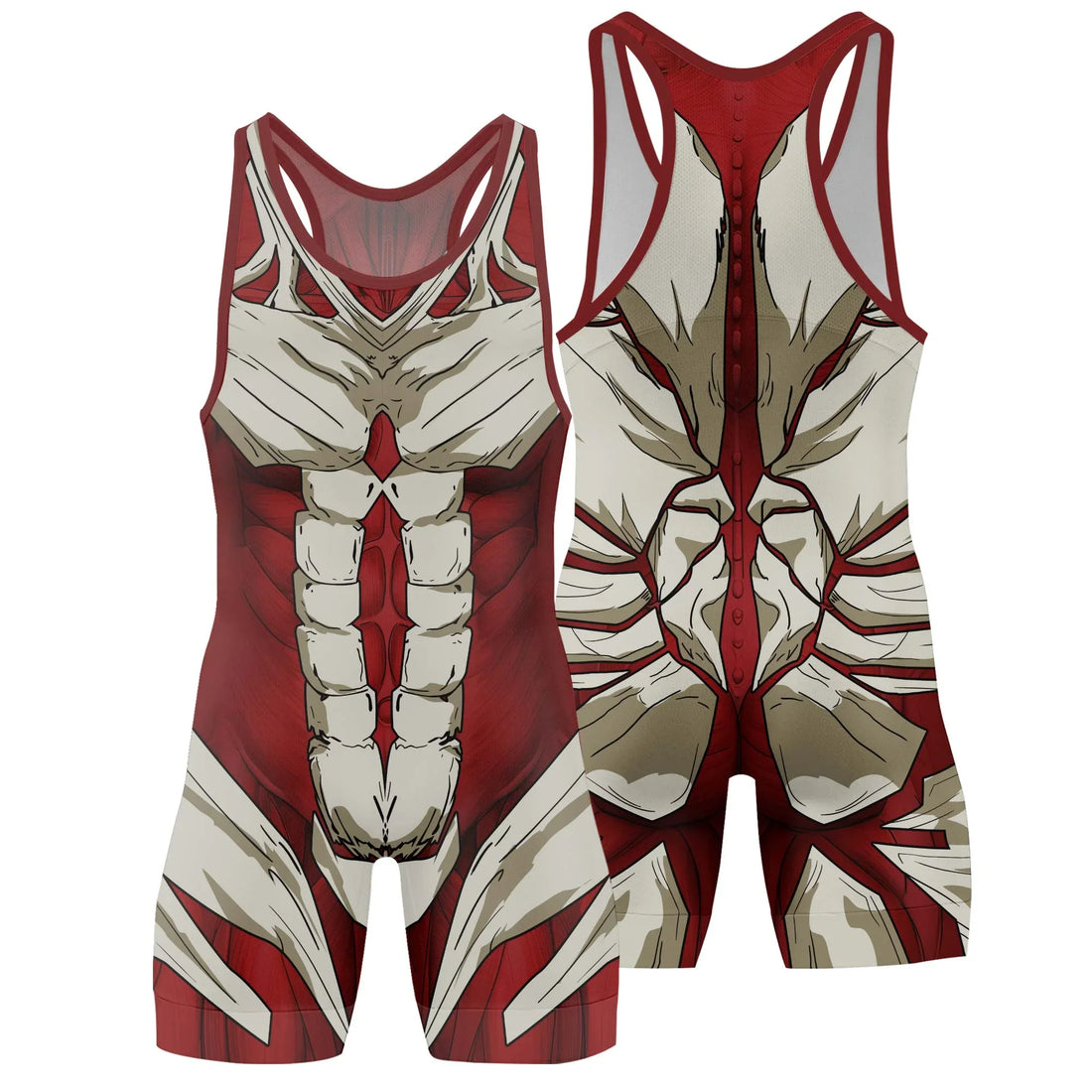 Attack On Titan Armored Titan Wrestling Singlet