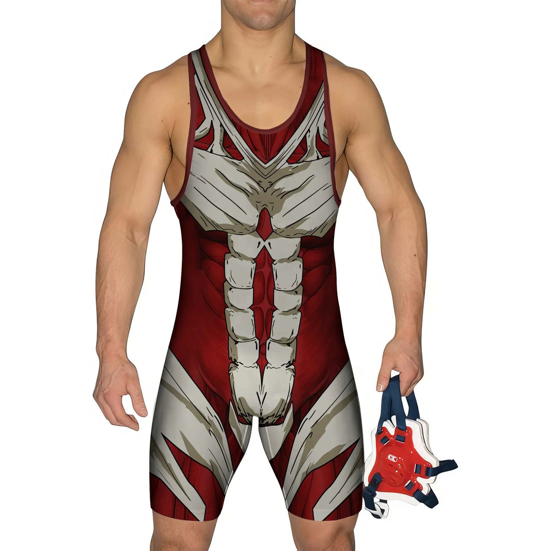 Attack On Titan Armored Titan Wrestling Singlet
