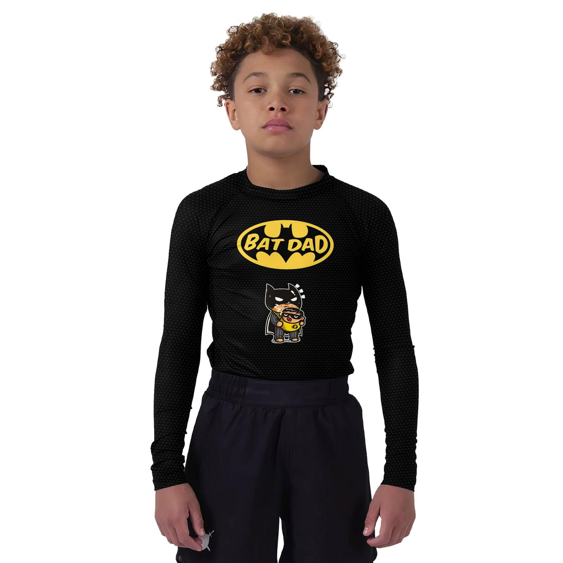 Bat Dad Kids Rash Guard