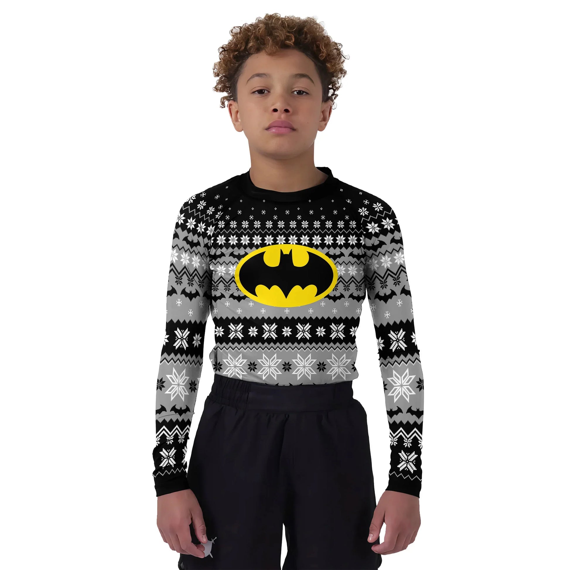 Batman Christmas Kids Rash Guard
