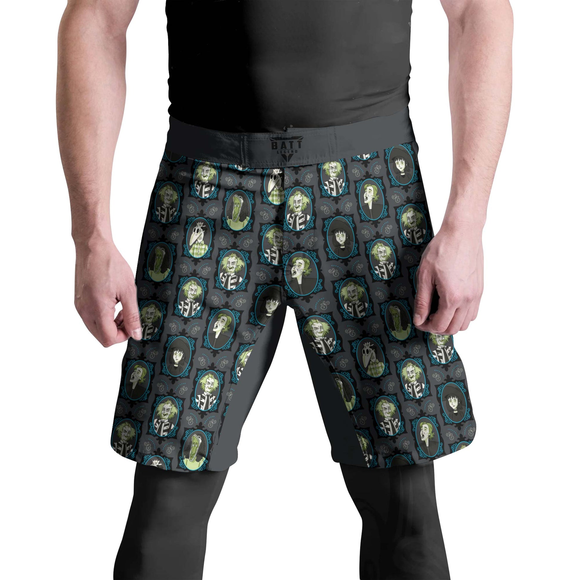 Beetlejuice Ghost Portraits Fight Shorts