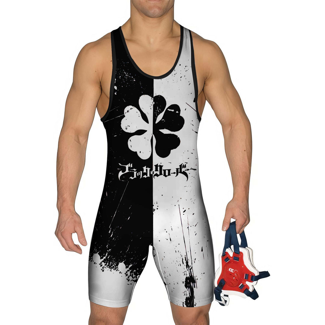 Black Clover Five Leaf Grimoire Wrestling Singlet