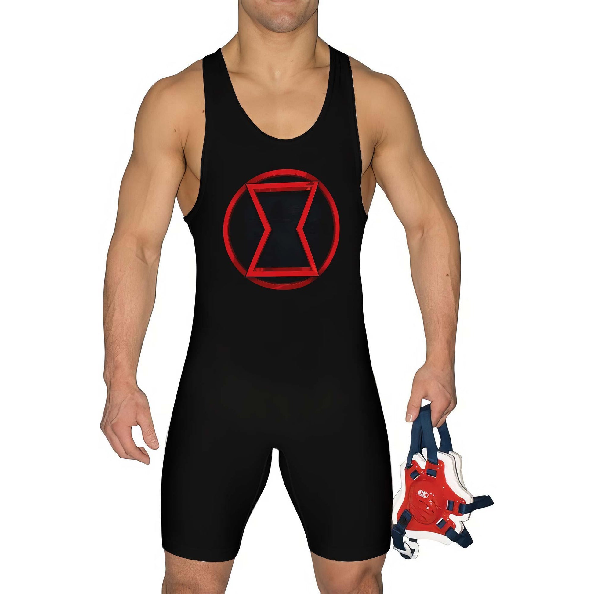 Black Widow Symbol Wrestling Singlet
