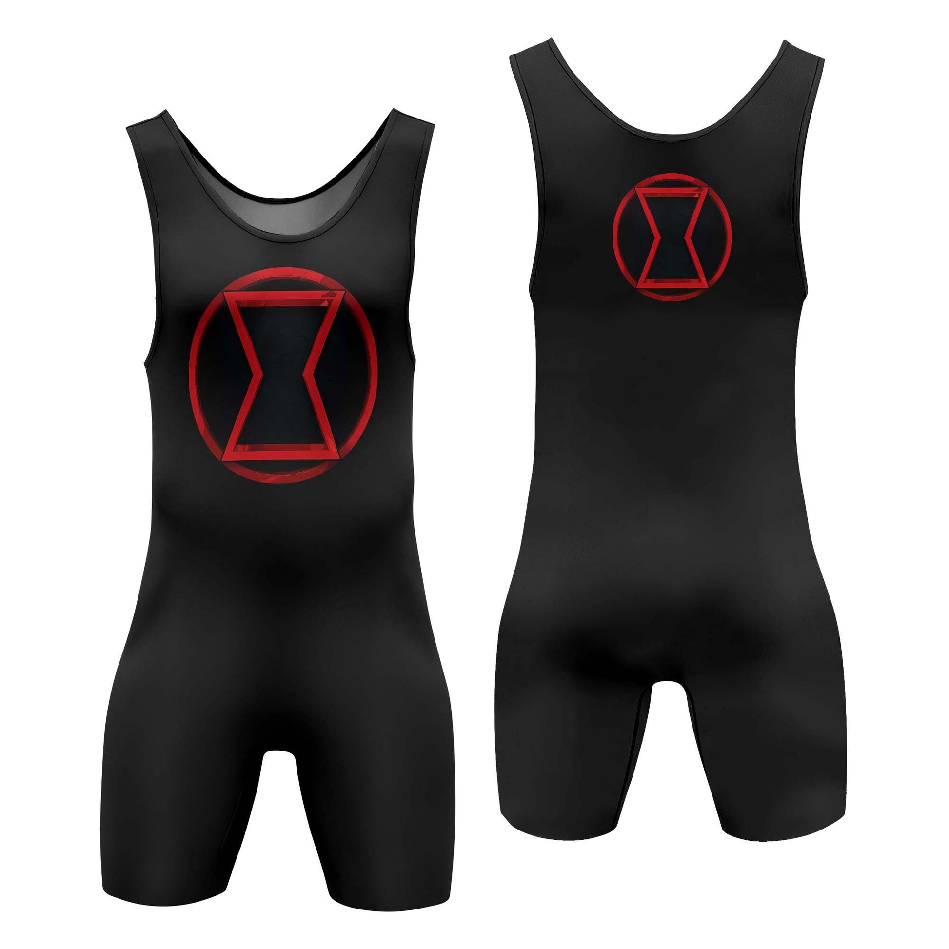 Black Widow Symbol Wrestling Singlet