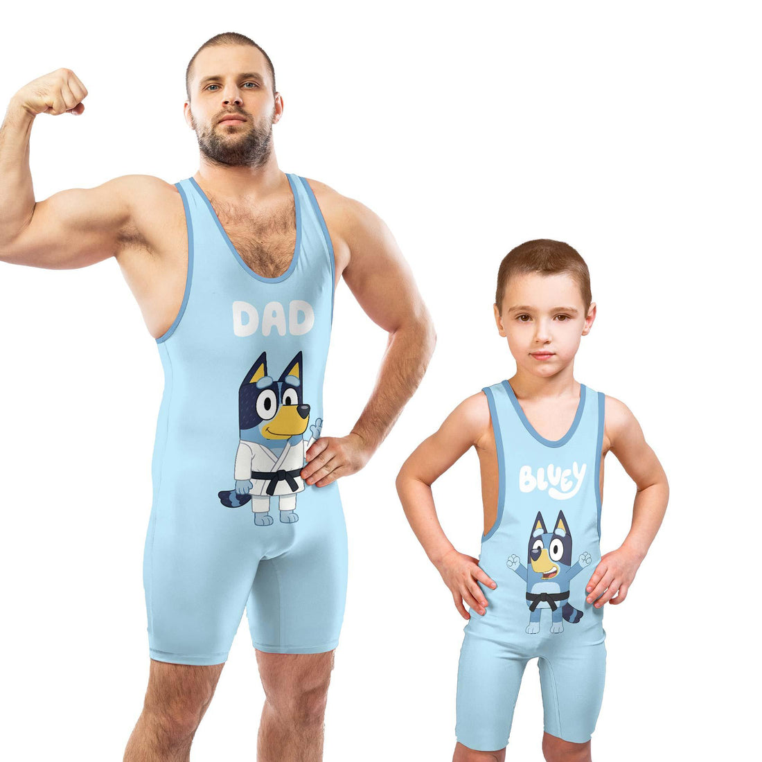 Bluey Dad Wrestling Singlet