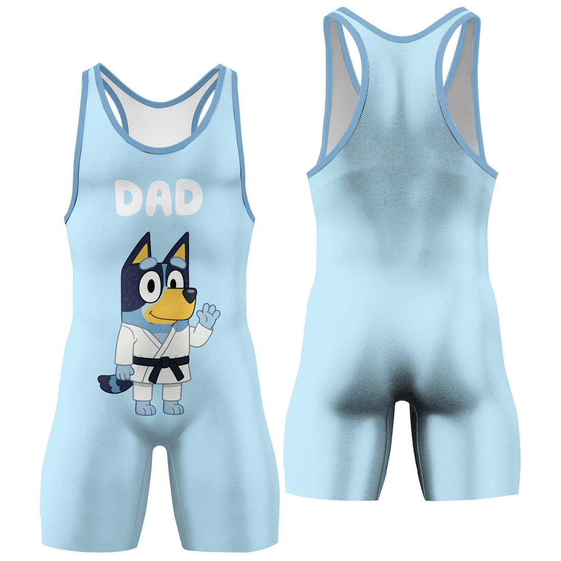 Bluey Dad Wrestling Singlet