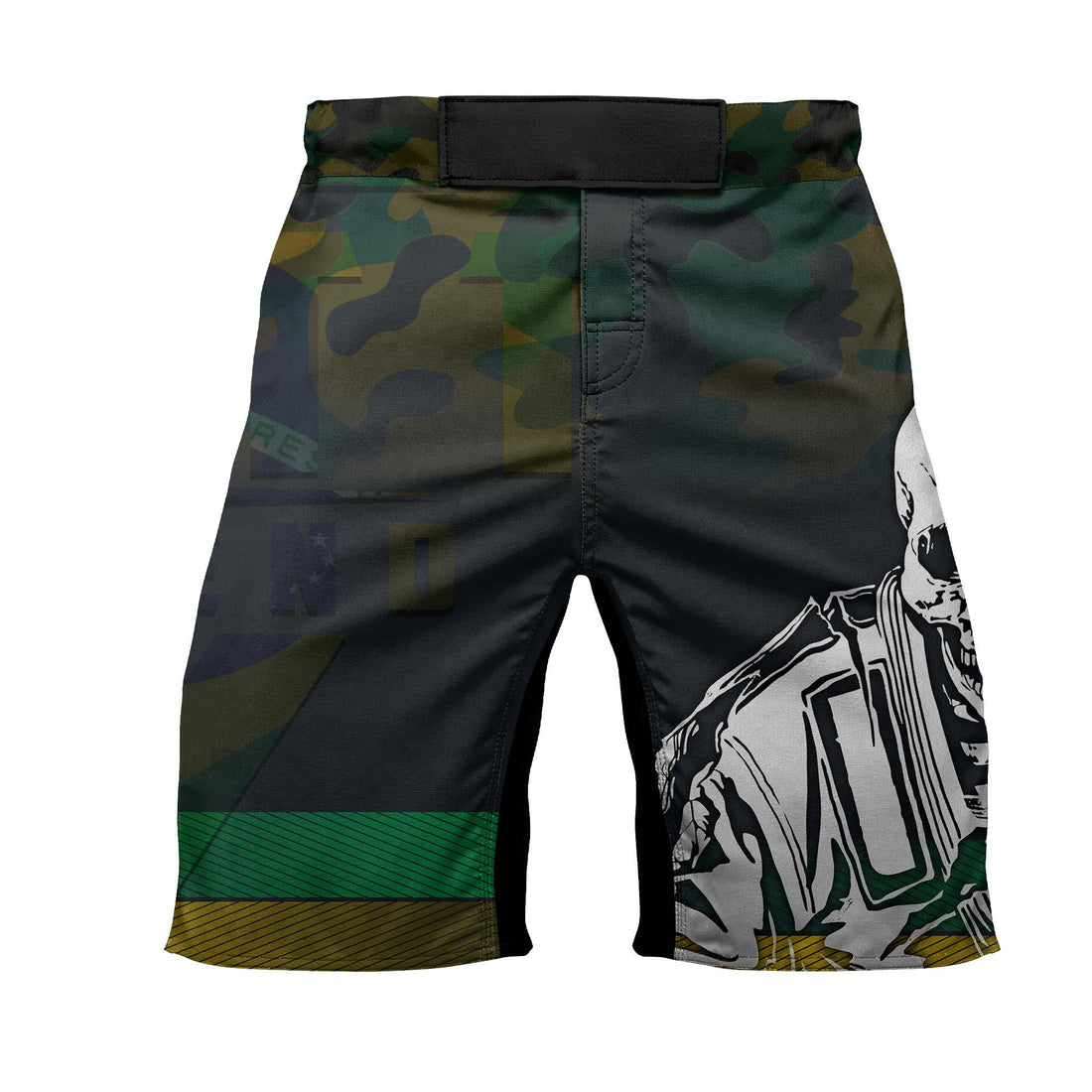 Brazil Skull Fighter Fight Shorts