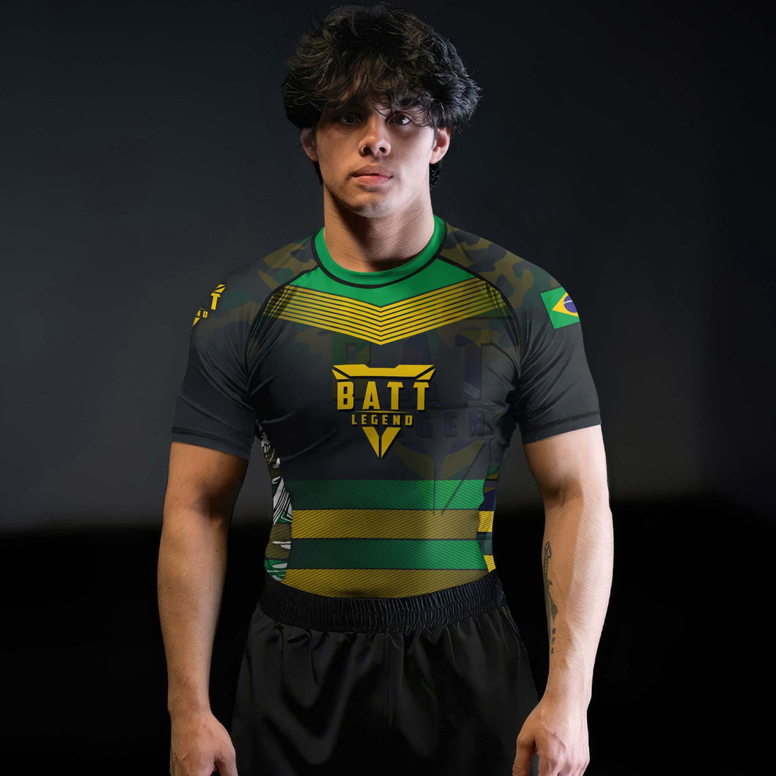 Brazil Skull Fighter Rash Guard