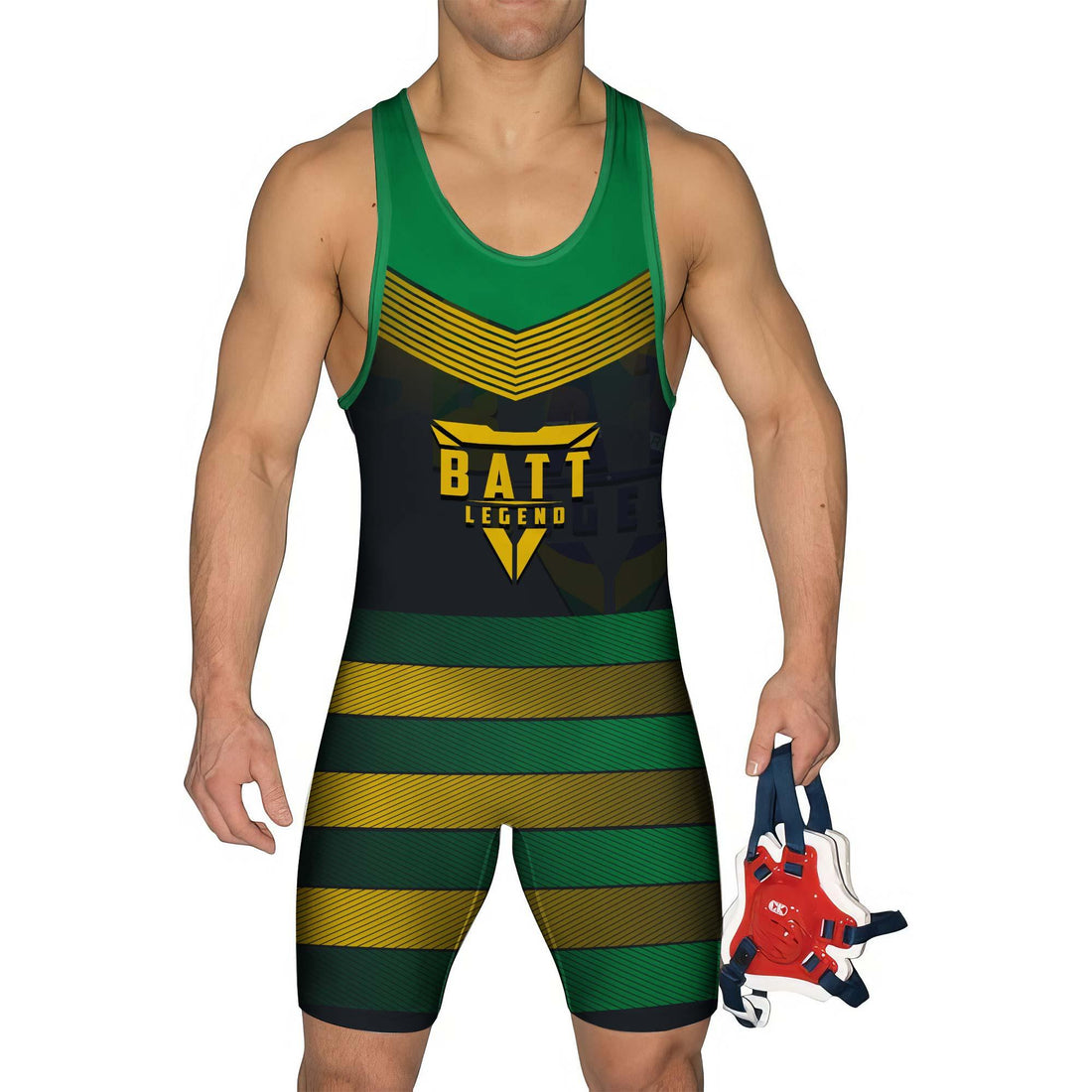 Brazil Skull Fighter Wrestling Singlet