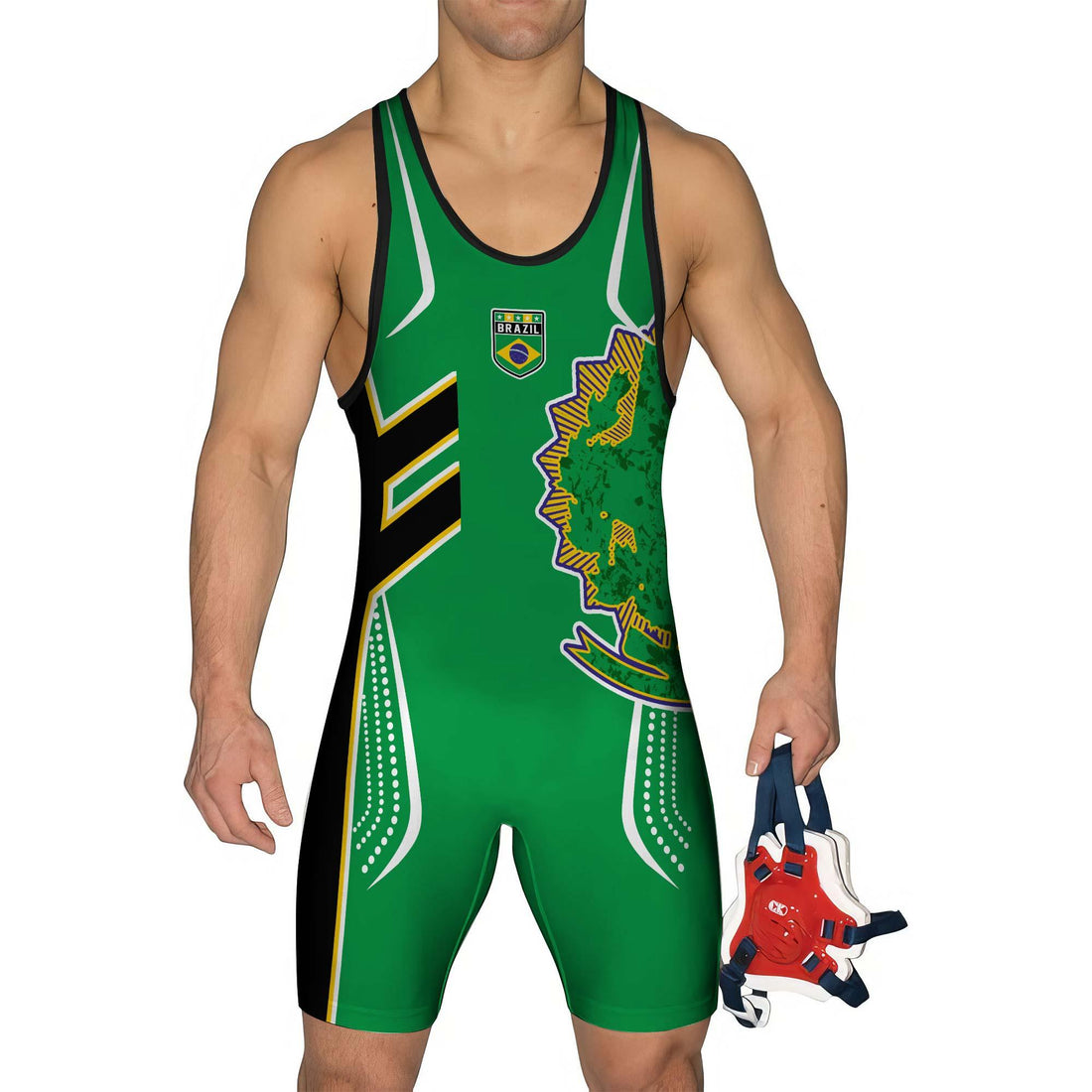 Brazil Sublimated Wrestling Singlet