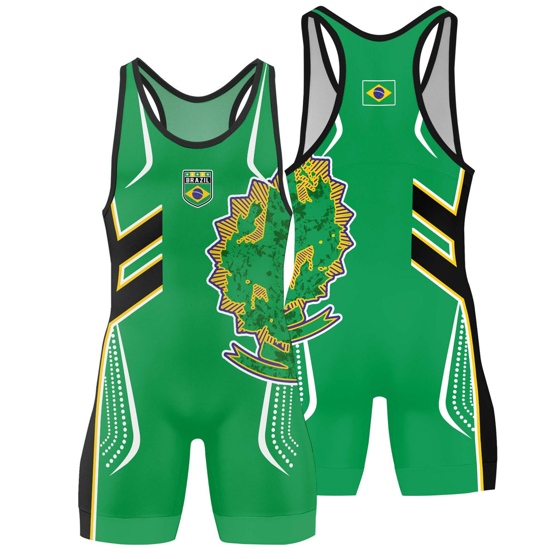 Brazil Sublimated Wrestling Singlet