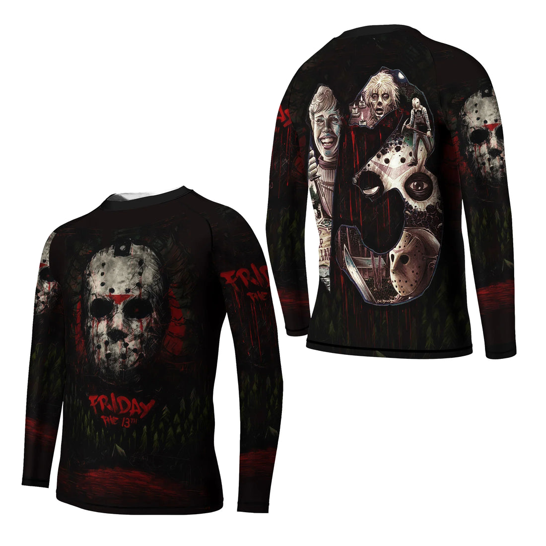 Camp Crystal Lake Friday The 13th Kids Rash Guard