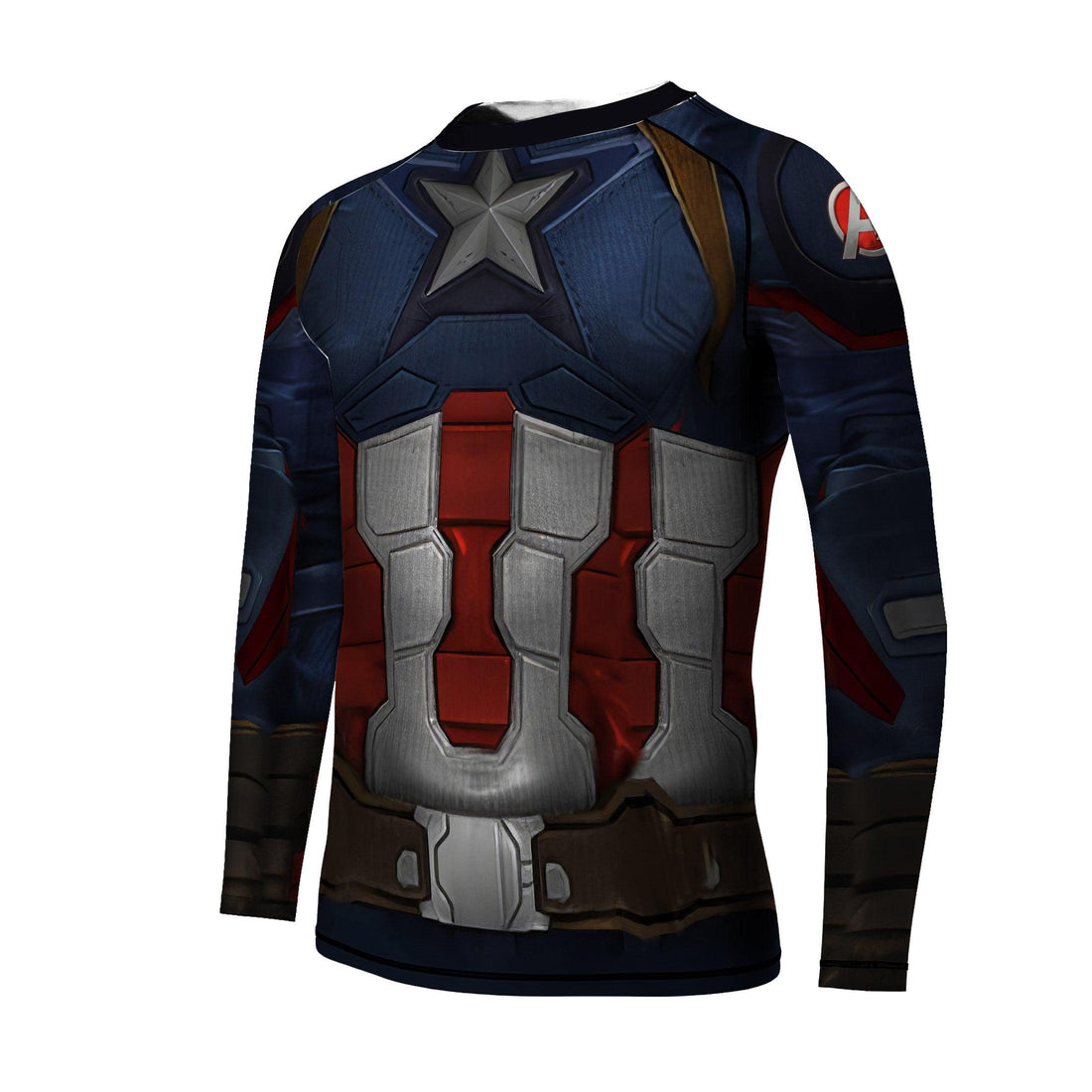 Captain America Cosplay Kids Rash Guard