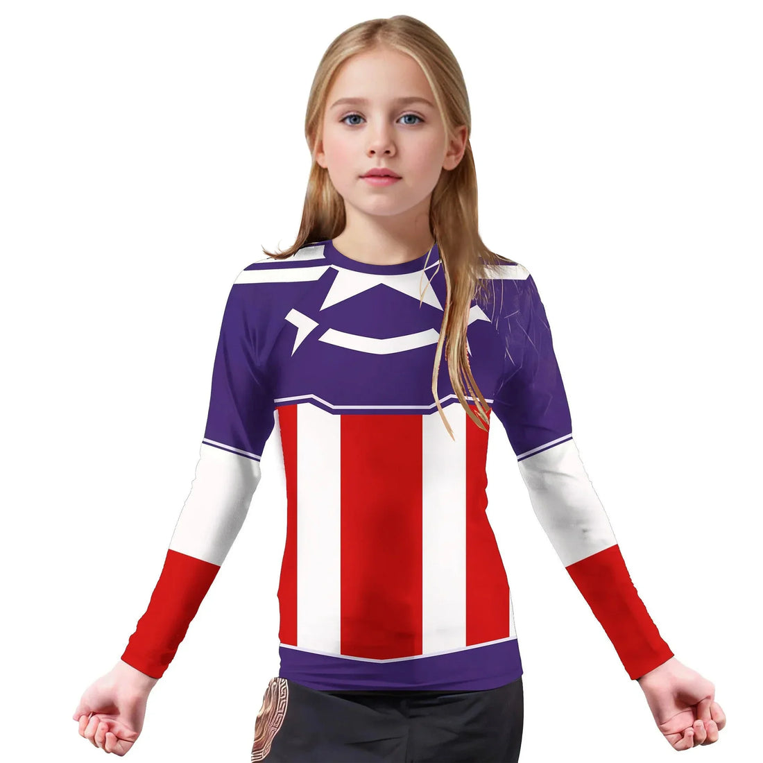 Captain America Sam Wilson Kids Rash Guard