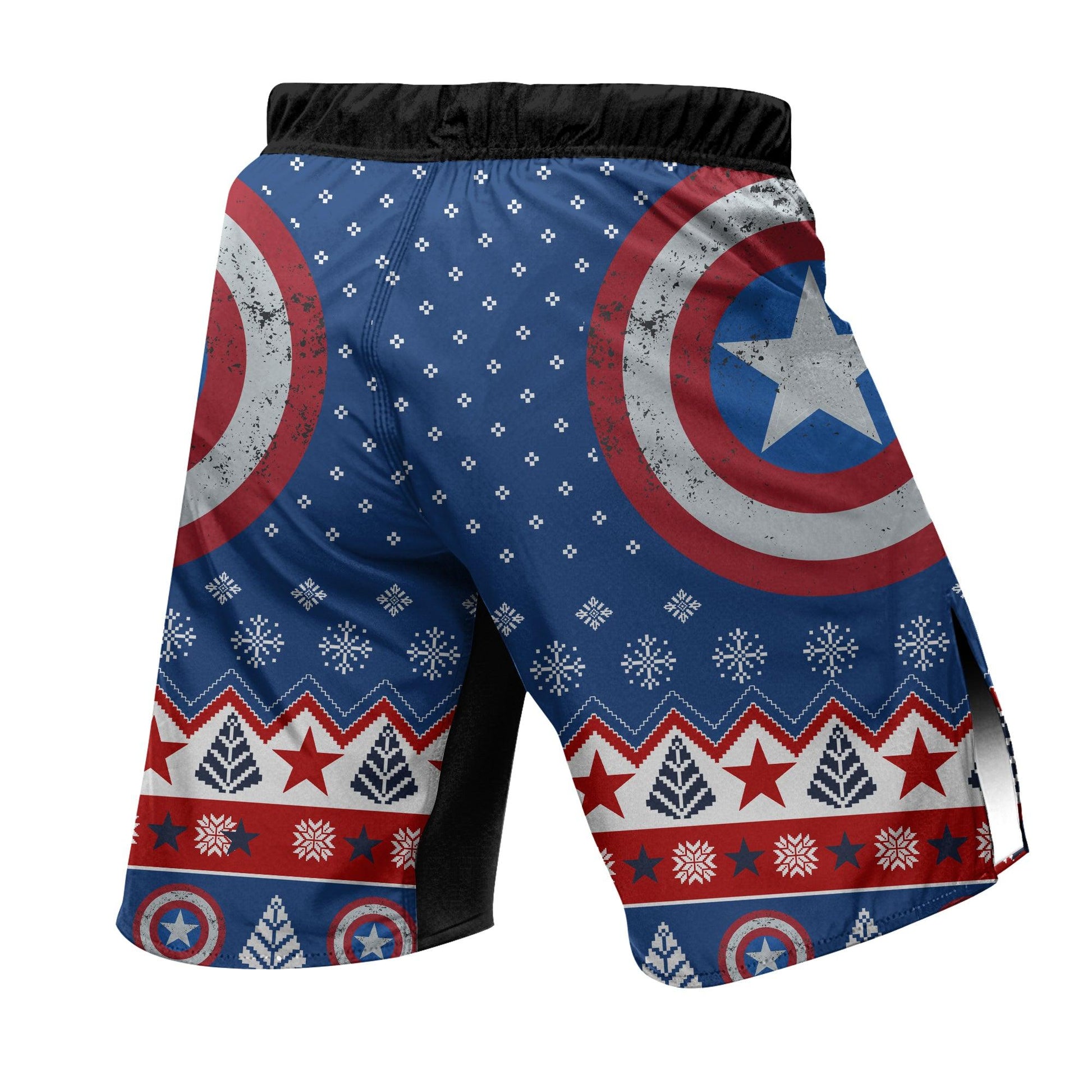 Christmas Captain America Fight Shorts