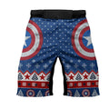 Christmas Captain America Fight Shorts