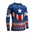 Christmas Captain America Kids Rash Guard