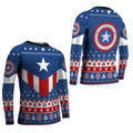 Christmas Captain America Kids Rash Guard