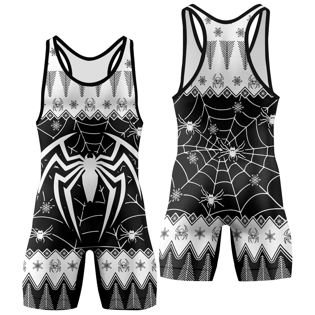 Christmas Spiderman Wrestling Singlet