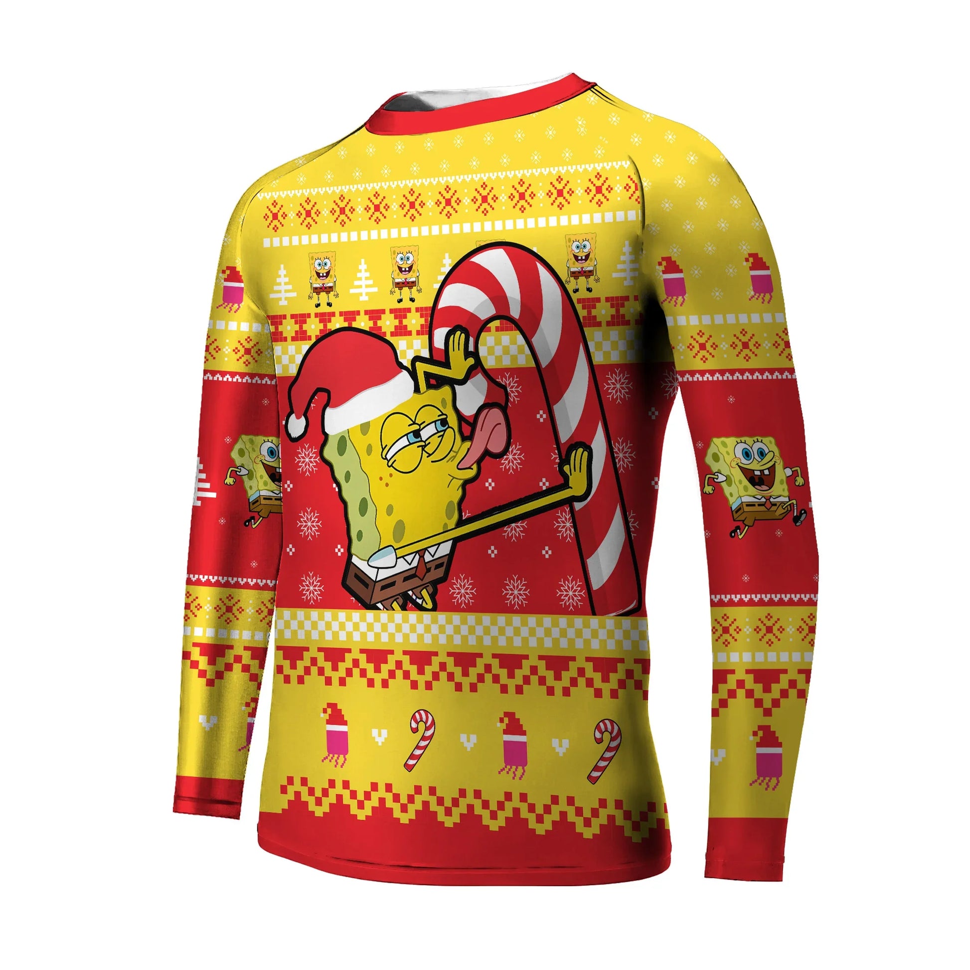Christmas Spongebob Kids Rash Guard