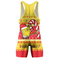 Christmas Spongebob Wrestling Singlet