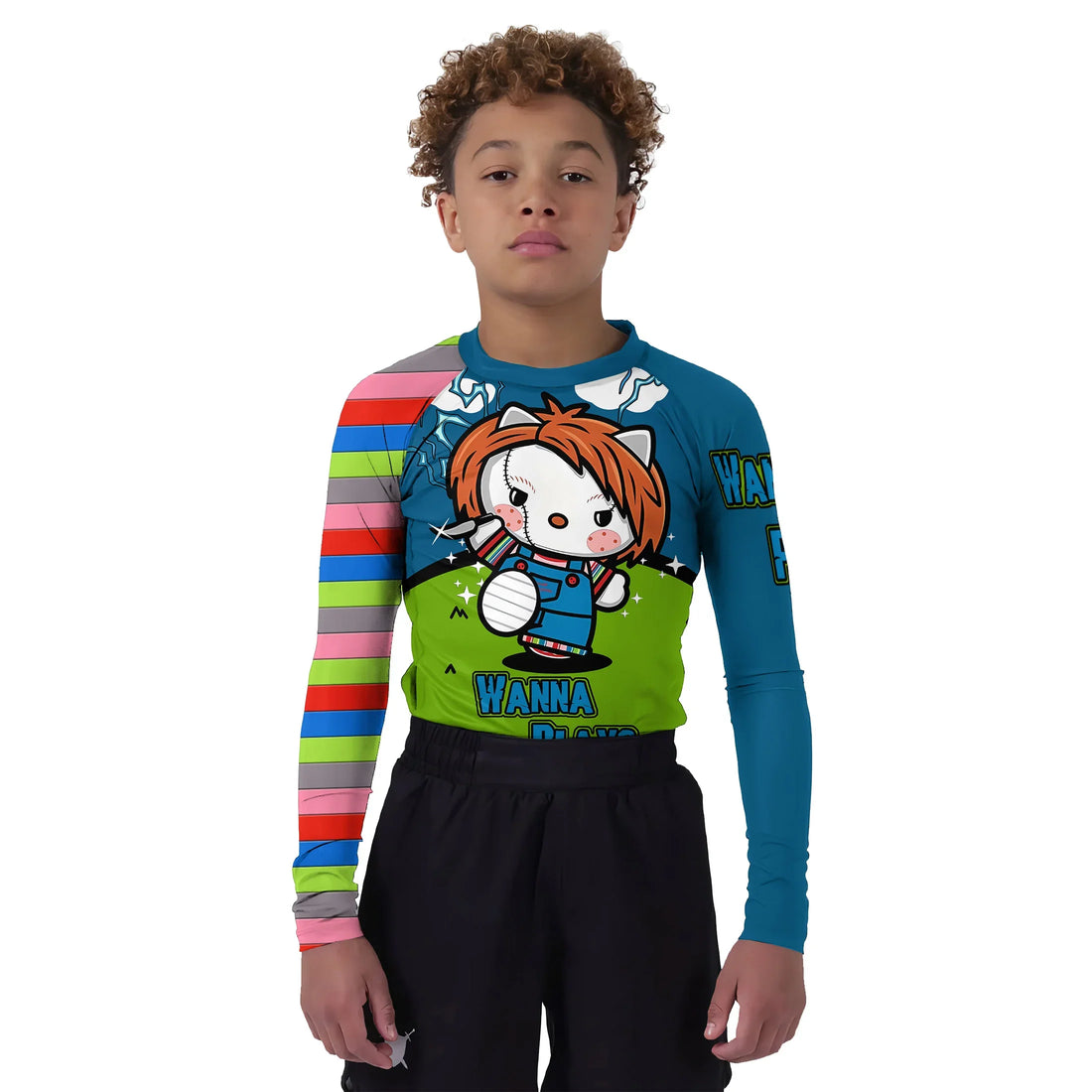 Chucky Kitty Kids Rash Guard