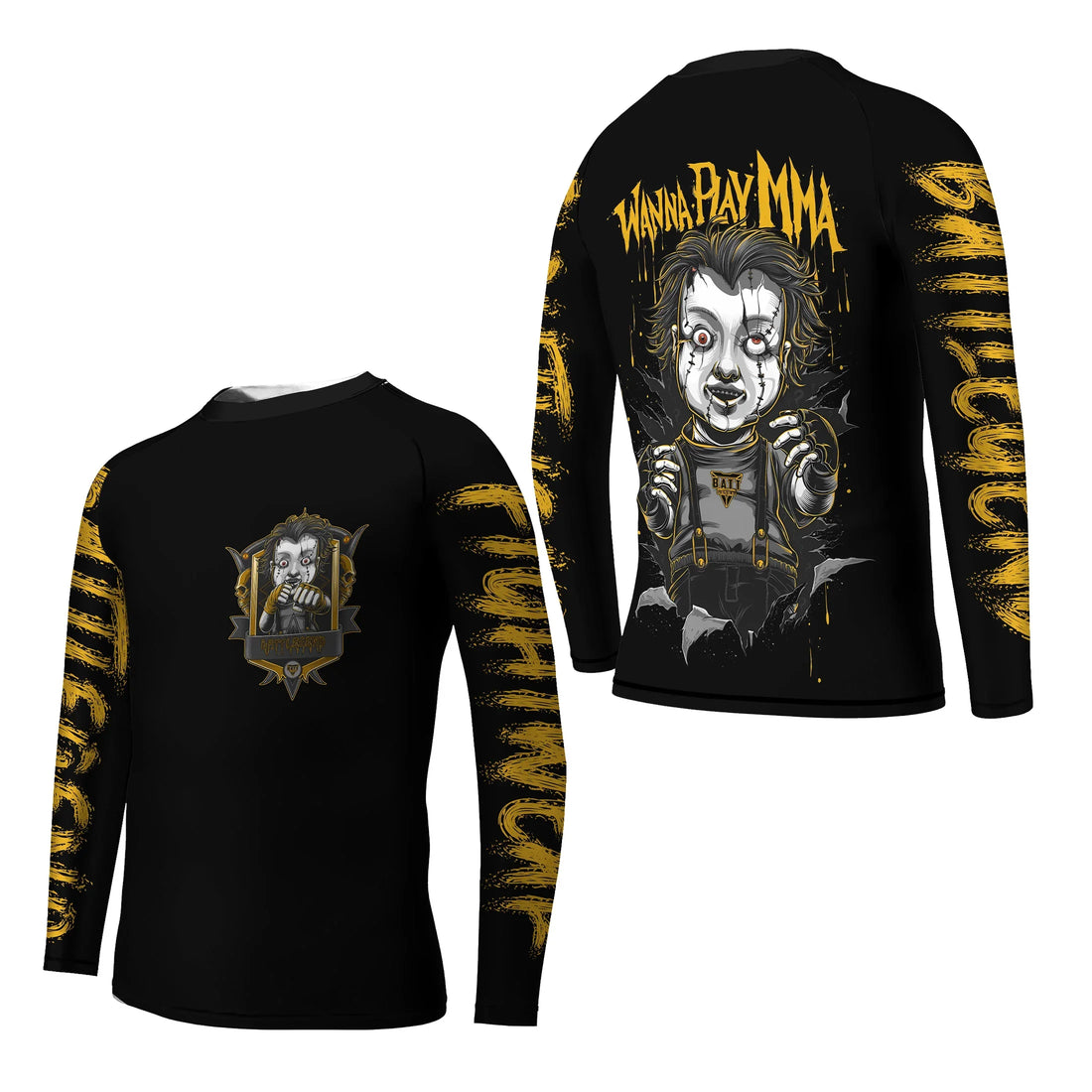 Chucky Wanna Play MMA Kids Rash Guard