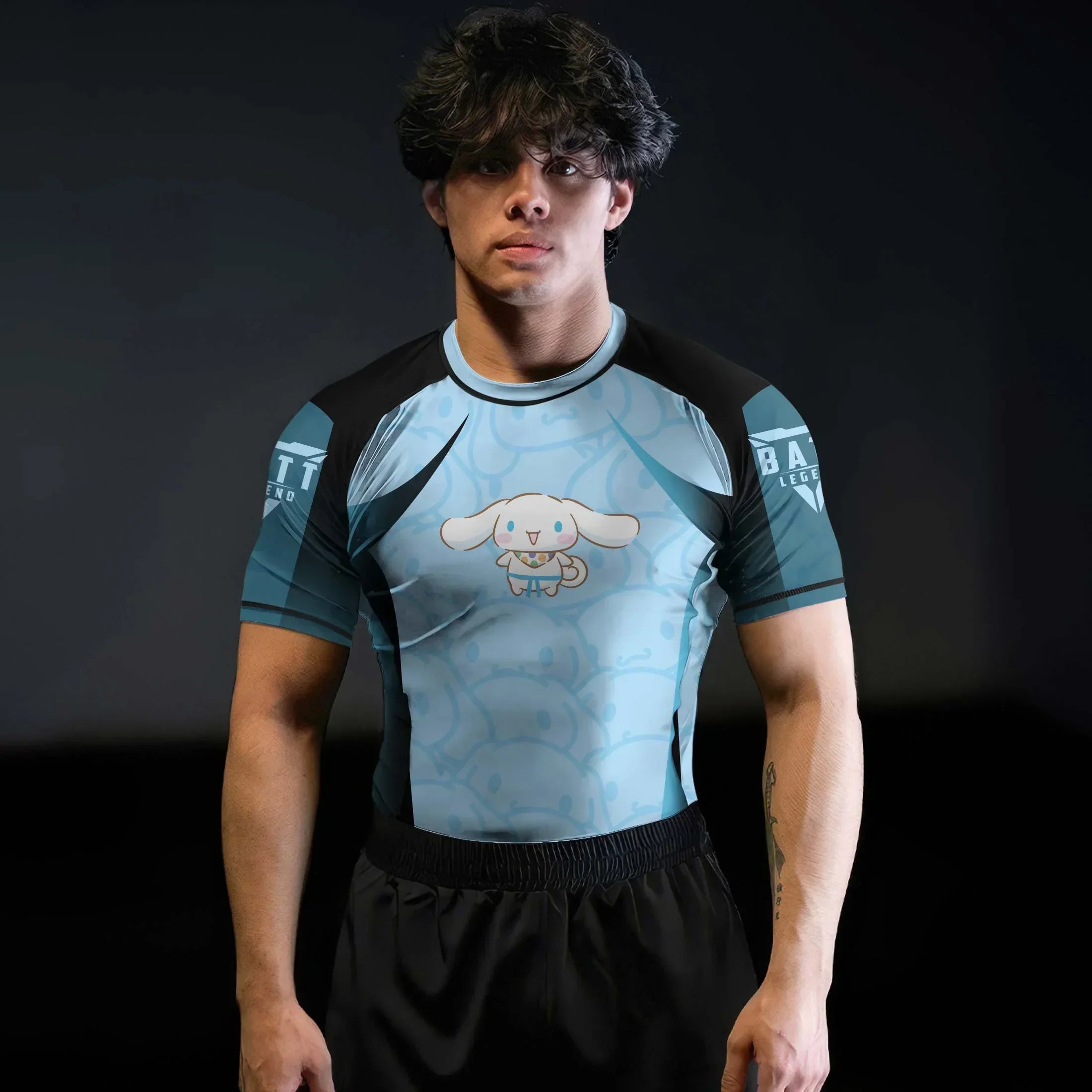 Cinnamoroll Jiu Jitsu Rash Guard for MMA & Fitness