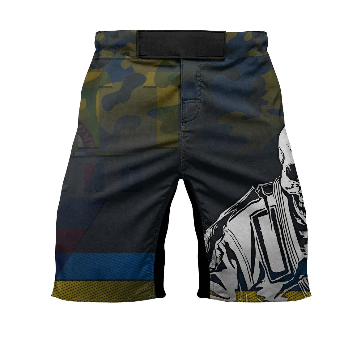 Colombia Skull Fighter Fight Shorts