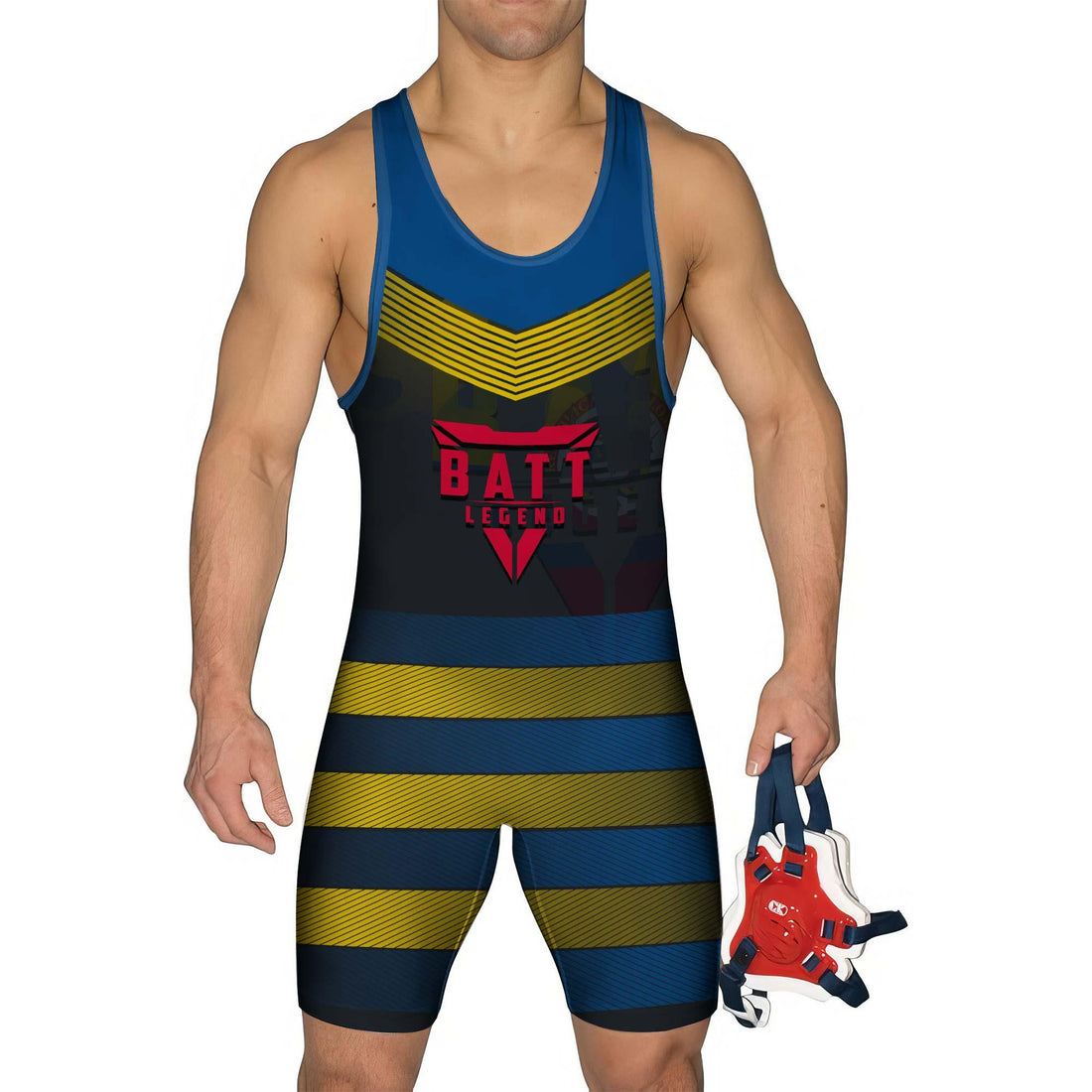Colombia Skull Fighter Wrestling Singlet