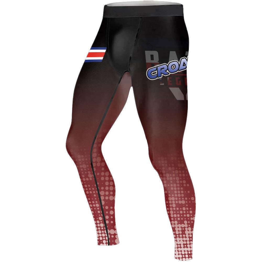 Costa Rica Halftone Men's Compression Leggings