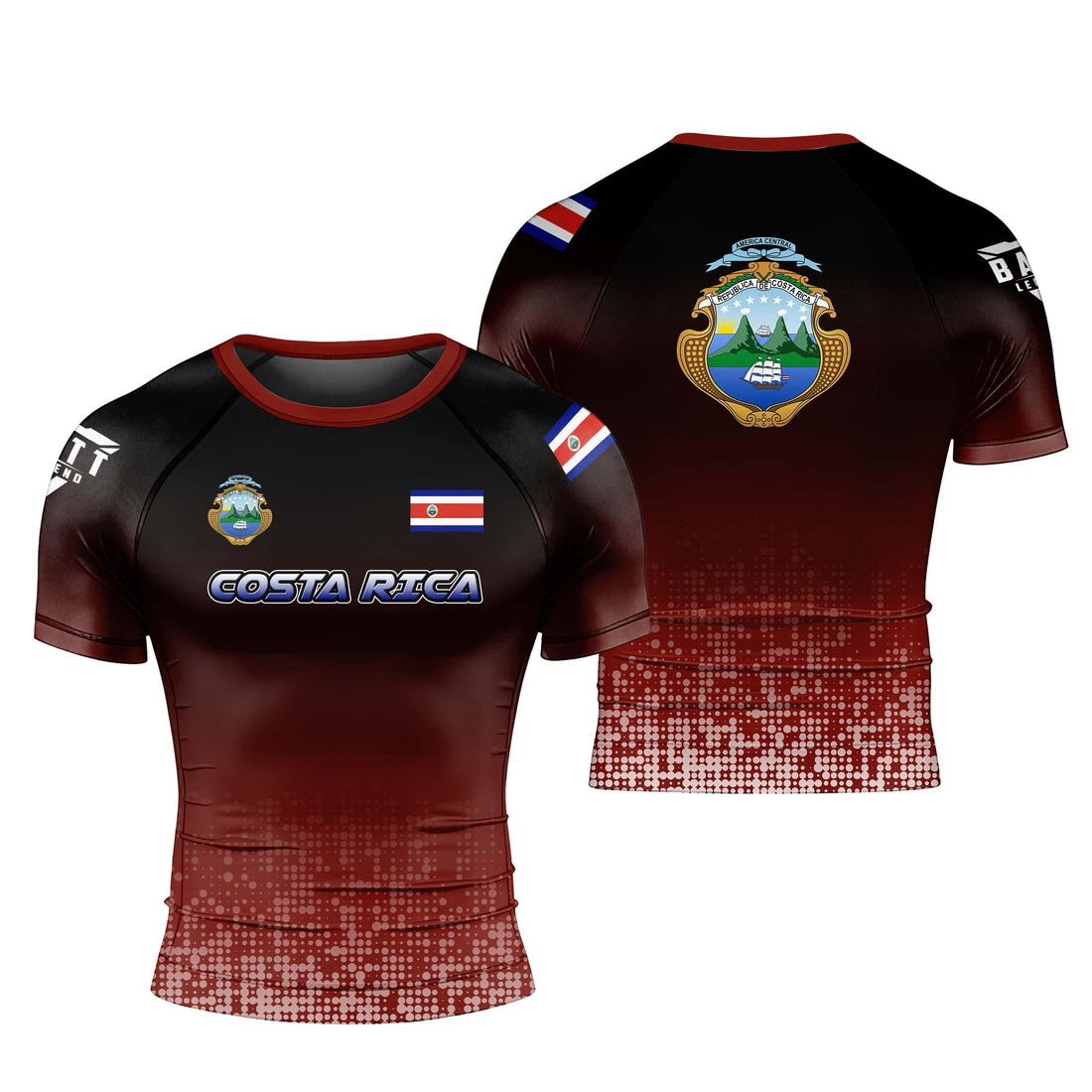 Costa Rica Halftone Rash Guard