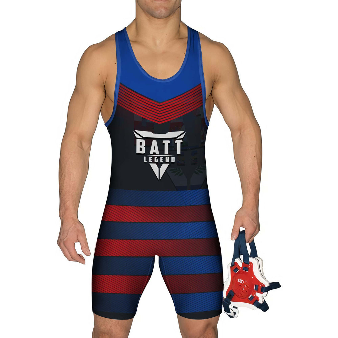Costa Rica Skull Fighter Wrestling Singlet
