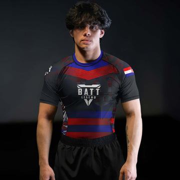 Croatia Skull Fighter Rash Guard