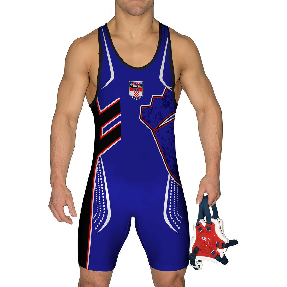 Croatia Sublimated Wrestling Singlet