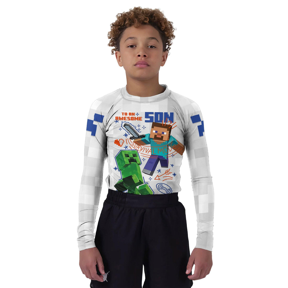 Dadcraft Happy Father's Day Kids Rash Guard