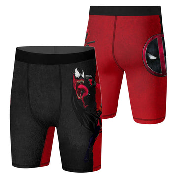 Deadpool And Venom Compression Shorts