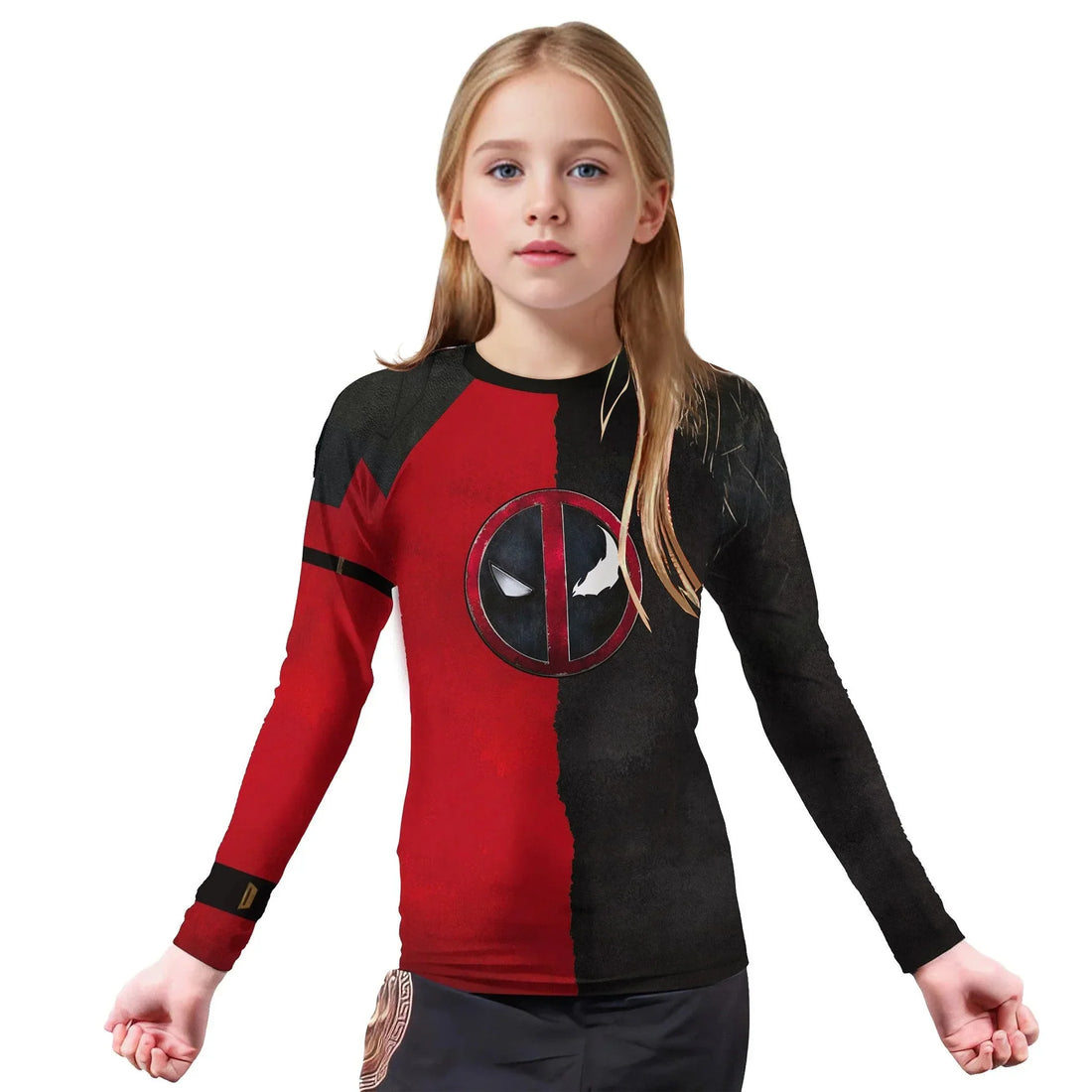 Deadpool And Venom Kids Rash Guard