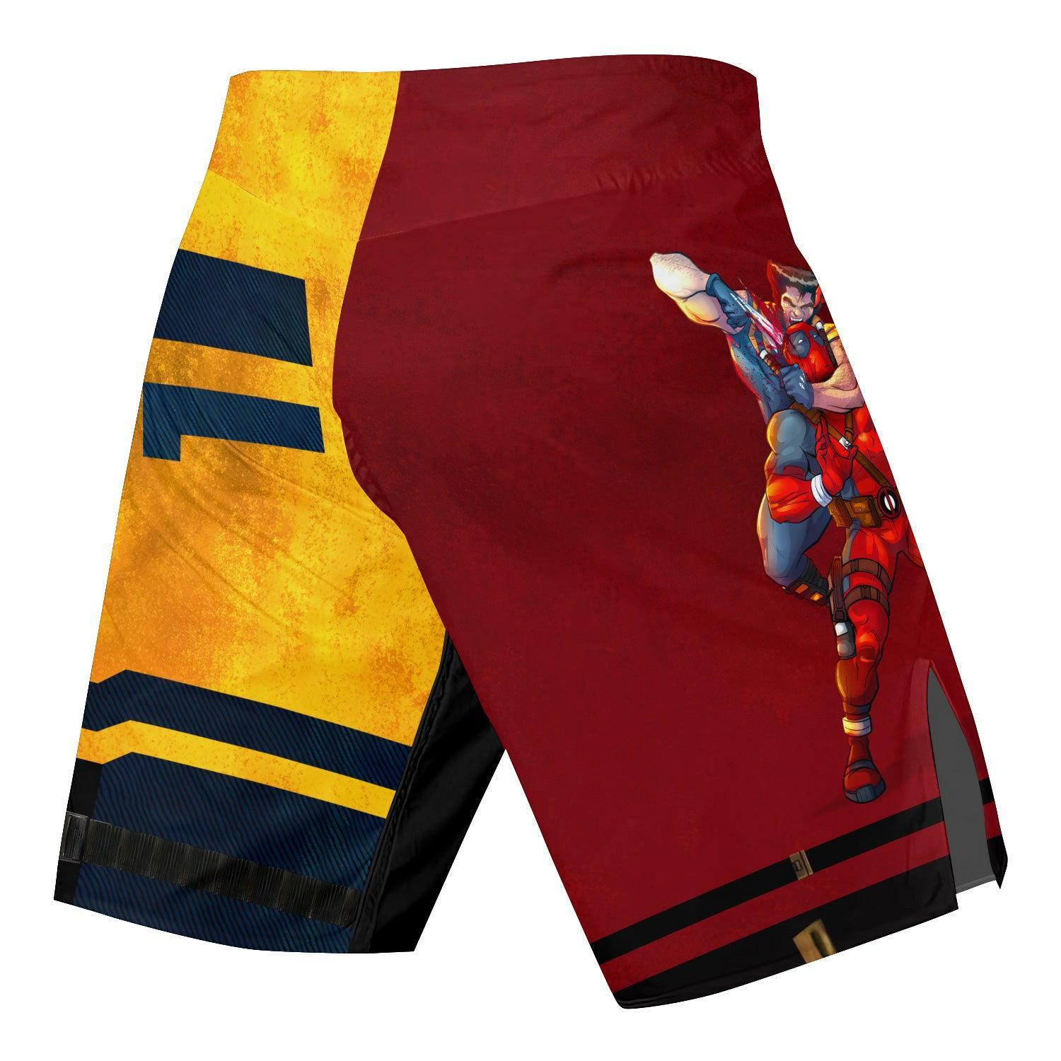 Deadpool And Wolverine Best Friend Choke Fight Shorts