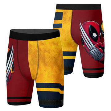 Deadpool And Wolverine Best Friend Dual Compression Shorts