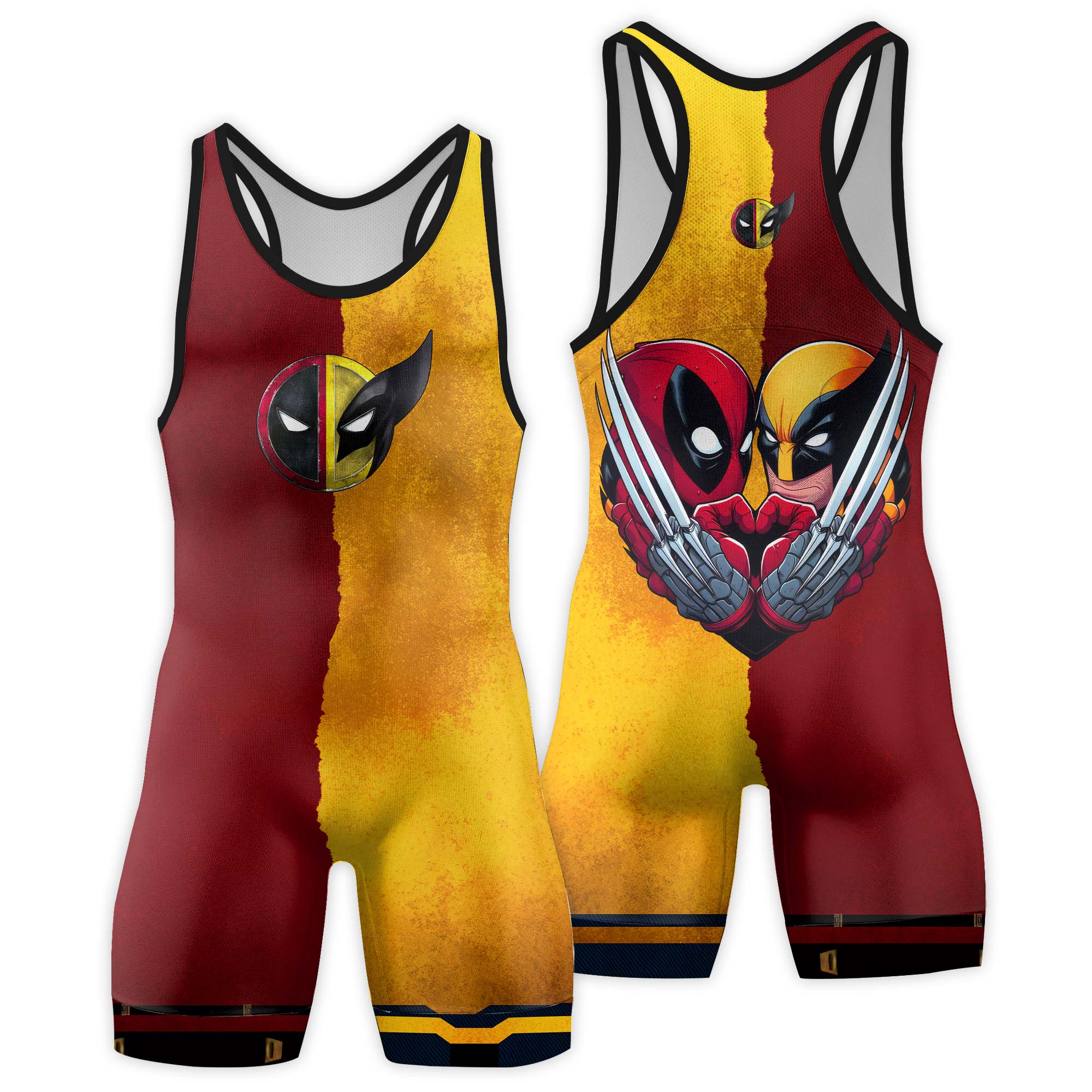 Deadpool And Wolverine Best Friend Dual Wrestling Singlet