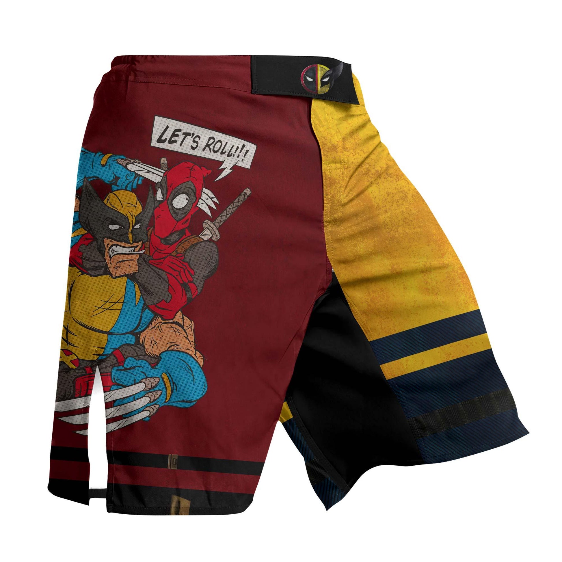 Deadpool And Wolverine Let Roll Together Fight Shorts