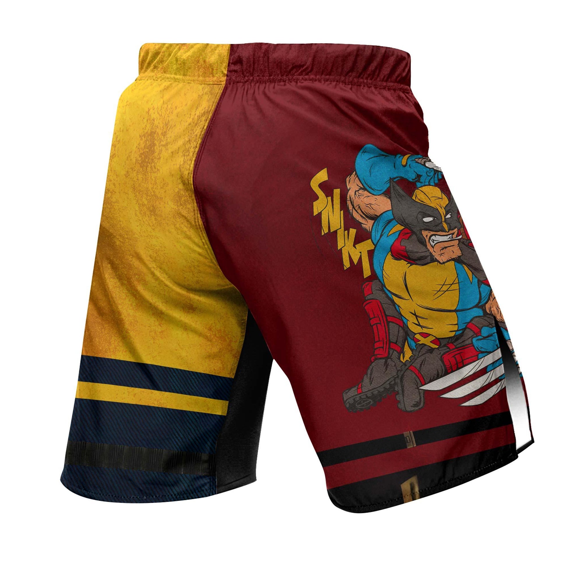 Deadpool And Wolverine Let Roll Together Fight Shorts